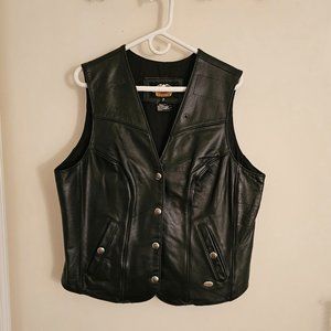 Authentic Harley Davidson Women's Leather Vest